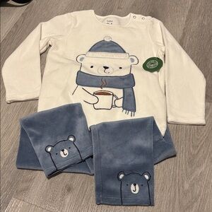 Hot Cocoa holidays winter soft cozy kids play set size 2T-3T organic material